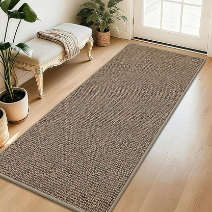 BEQHAUSE Dirt Trapper Door Mat 32" x 72", Non-Slip Washable Doormats, Low by BEQHAUSE