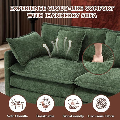 Ihanherry Cloud Sofa 77 Inch Loveseat, Modern Sectional Couch, 2-Seats Sofa - Image 5