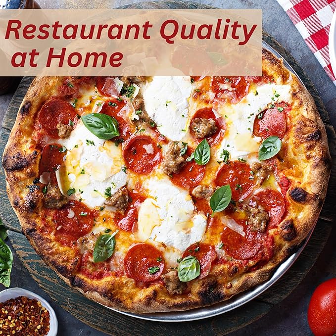 ThermiChef 14" by 14" Pizza Steel (1/4" Thickness) - Multipurpose Cooking Steel for Ovens & Grills - Made in the USA