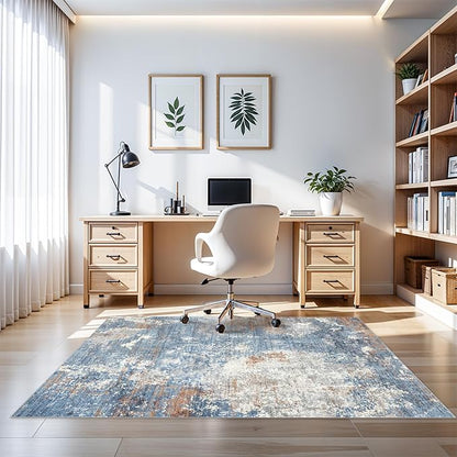 4x5 Washable Entryway Rug – Non-Slip Low Pile Throw Area Rug - Image 4