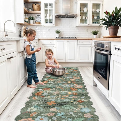 Washable 2x8 Hallway Runner Rug: Water-Resistant Kitchen Rug Soft Bedroom - Image 2