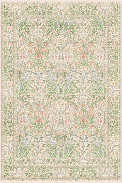 Beige Green 6x9 Washable Area Rugs - Image 3