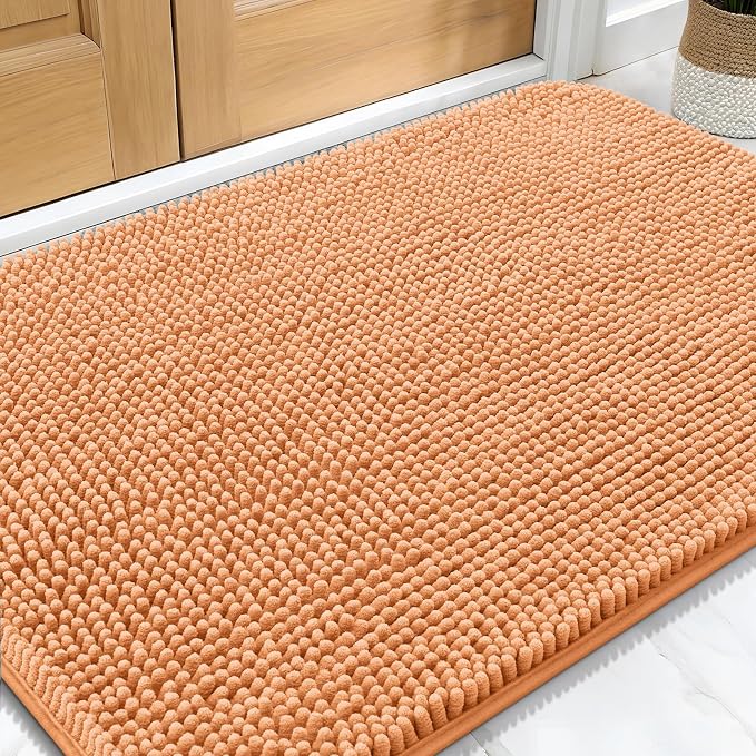OLANLY Dog Door Mat for Muddy Paws 32x20, Super Absorbent Chenille Mud Mat | by OLANLY