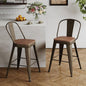 Andeworld Metal Bar Stools Set of 2, 26 inch Counter Height Barstools by Andeworld