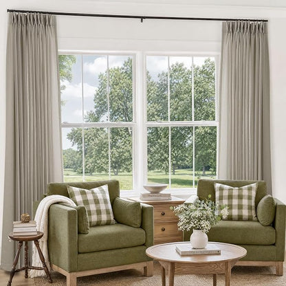 Extra Wide Large Pinch Pleated Curtains 84 Inches Long 72 Inch Wide | Burlywood - Image 7