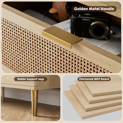 GarveeHome Rattan 9 Drawer Dressers - Image 9