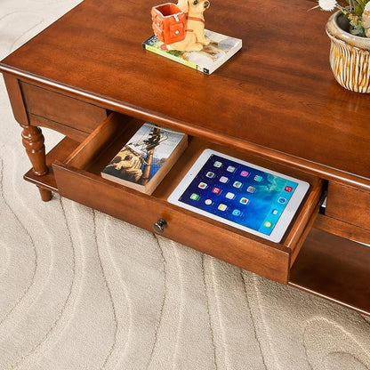 Rectangle Coffee Table with Drawers - Image 7