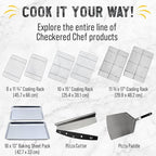 Checkered Chef Cooling Rack for Cooking and Baking - 8” x 11 ¾" Set of 2 Stainless Steel, Oven Safe Grid Wire Cookie Cooling Racks