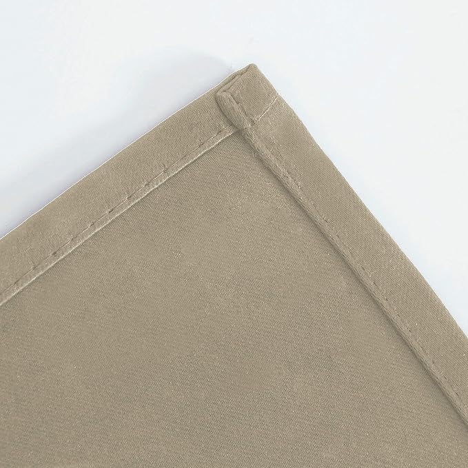 Beige Thermal Blackout Curtains/52 x 95 Inch/Set of 2 Panels Room Darkening - Image 8