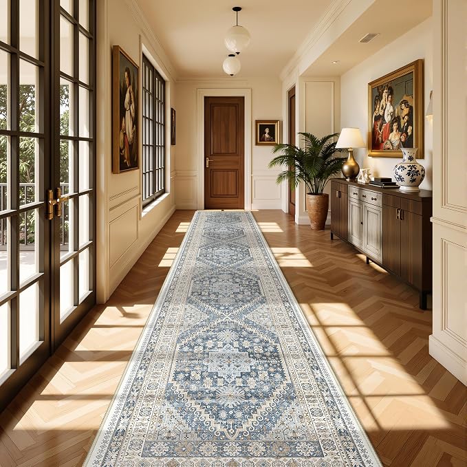 Washable Runner Rug 2.5x16, Non-Slip Long Kitchen Rugs, Soft Hallway Runner - Image 4