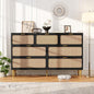 GarveeHome Rattan 7 Drawer Dressers by GarveeHome