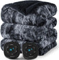 Bedsure Faux Fur Electric Blanket Queen Size, Dual Control Heated Blanket Queen by Unknown