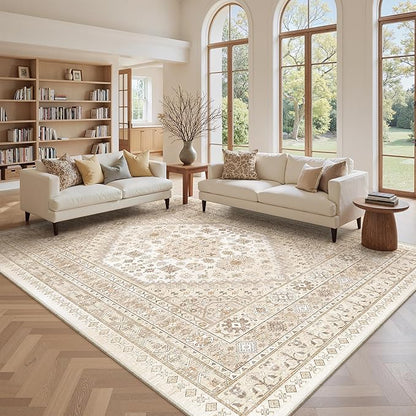 8x10 Area Rugs for Living Room, Large Washable Rug, Dining Room, Low Pile - Image 4