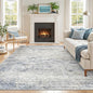 6x9 Area Rugs for Living Room, Large Washable Rug, Dining Room, Low Pile by Restydon