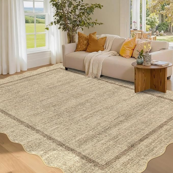 GarveeHome Scalloped 3x5 Area Rug Washable Rug - Image 8
