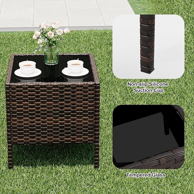 GarveeLife 3 Pieces Patio Furniture Set, Outdoor Furniture Sets - Image 6
