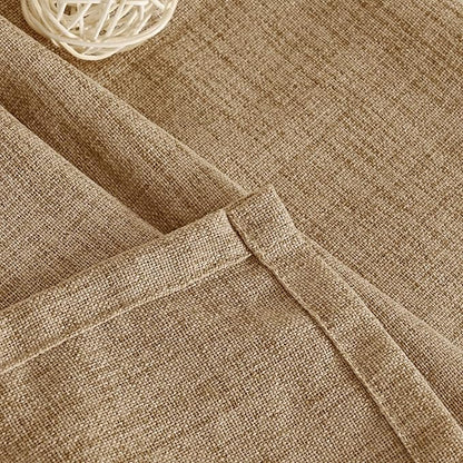 YoungsTex Burlap Linen Curtains 63 Inch Length 2 Panels - Image 7