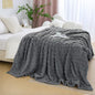 Aganear Fleece Throw Blanket for Bed Couch 90"x108" Grey | Lightweight Fuzzy by Aganear