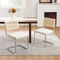 Zesthouse Natural Rattan Dining Chairs Set of 2, Mid Century Modern Dining by Zesthouse