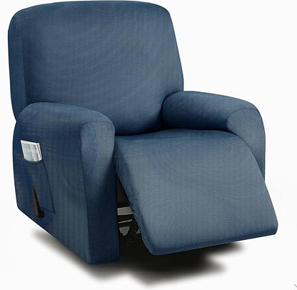 ULTICOR 4-Piece, 1 Seat Recliner Cover, Yarn Dyed Reclining Chair Covers by ULTICOR