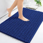 Arotive Luxury Chenille Bathroom Rug Mat, Extra Soft Thick Absorbent Shaggy Bath Rugs, Non-Slip Machine Wash Dry, Plush Bath Mats for Bathroom, Shower and Tub, 30x20, Royal Blue