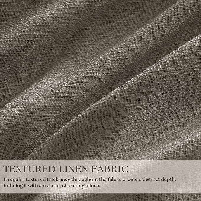 Dark Taupe 96 Inch Blackout Pinch Pleated Curtains 2 Panels - Image 3