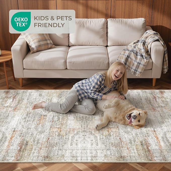 2x3 Rug Non Slip, Small Washable Entryway Rug, Runner - Image 9