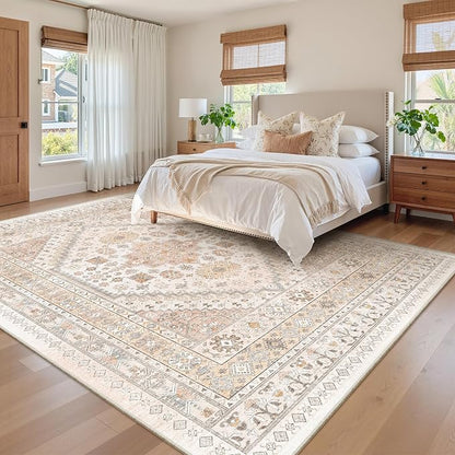 8x10 Area Rugs for Living Room, Large Washable Rug, Dining Room, Low Pile - Image 9