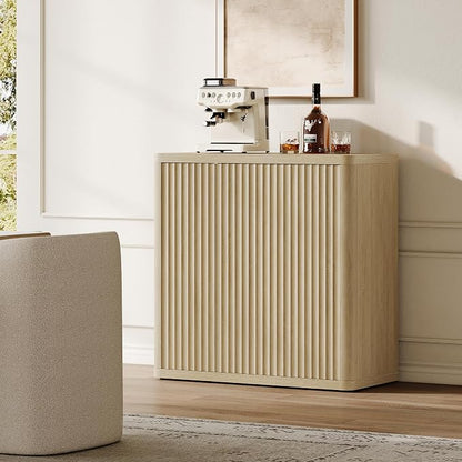 SICOTAS Buffet Cabinet with Storage Sideboard Accent Modern Credenza with Doors - Image 9