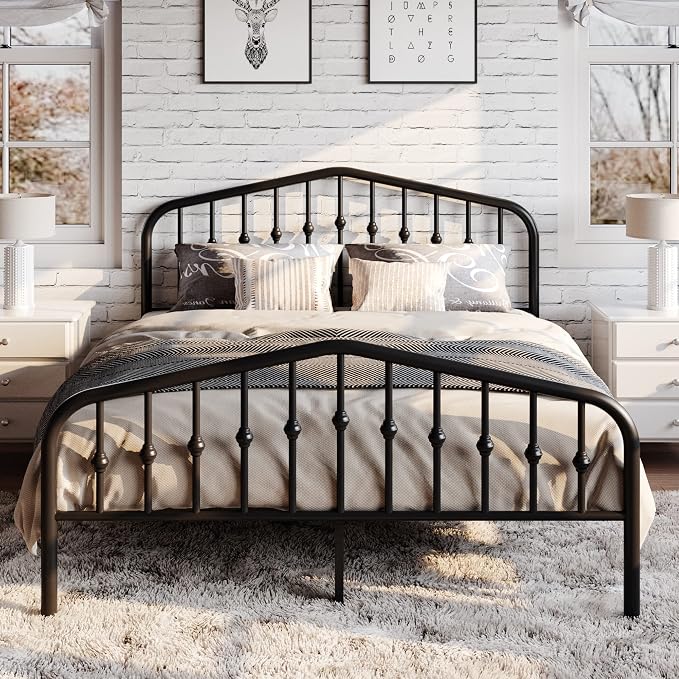 SHA CERLIN Full Size Metal Platform Bed Frame - Image 4