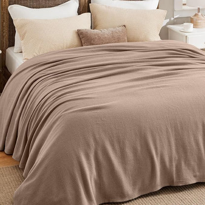 Bedsure GentleSoft 100% Cotton Blanket King Size - Image 5
