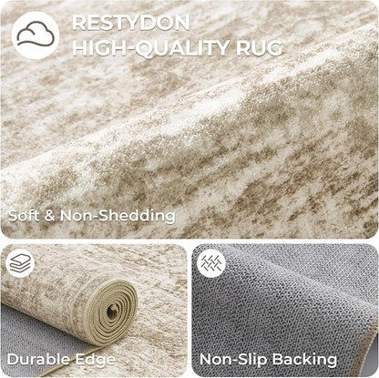 2x4 Rug Runners for Hallways Non Slip, Nursery Room, Soft Runner Rug, Stain - Image 7