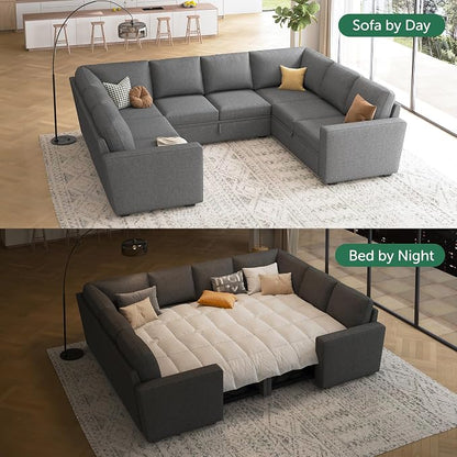 HONBAY Sleeper Sectional Couch - Image 3