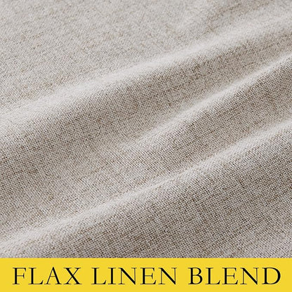 NICETOWN 100% Blackout Linen Curtains - Image 2