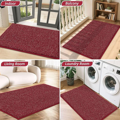 BEQHAUSE Dirt Trapper Door Mat 32" x 48", Non-Slip Washable Doormats, Low - Image 8