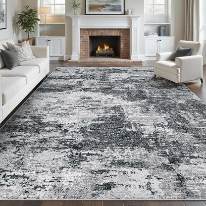 pmtsns Area Rugs 9x12 for Living Room: Washable Rug Modern Abstract Neutral by pmtsns