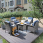 ovios 5-Piece Patio Furniture Set, Outdoor Wicker Sofa by OVIOS
