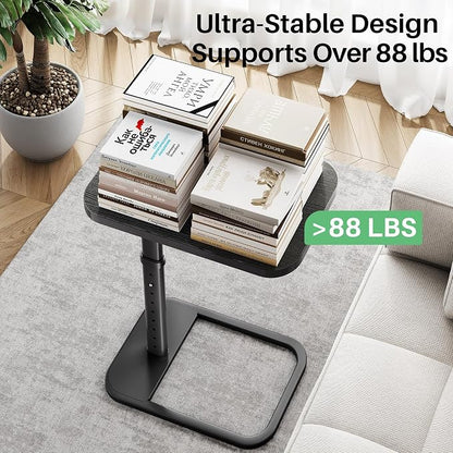 Kitstorack TV Tray Table, Adjustable Height & Rounded Metal Corners, Snack Table - Image 8
