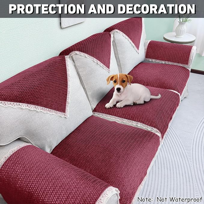 Velvet Couch Arm Covers - Image 4