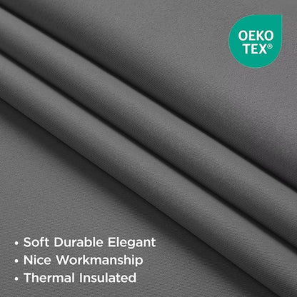 Joydeco Blackout Curtains 108 Inches Long, Thermal Insulated Black Out Curtains - Image 4