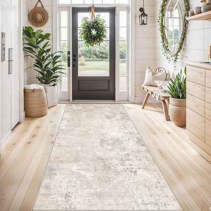 4x8 Washable Indoor Entryway Rug Non-Slip Rubber Backed Floor Mat - Image 3