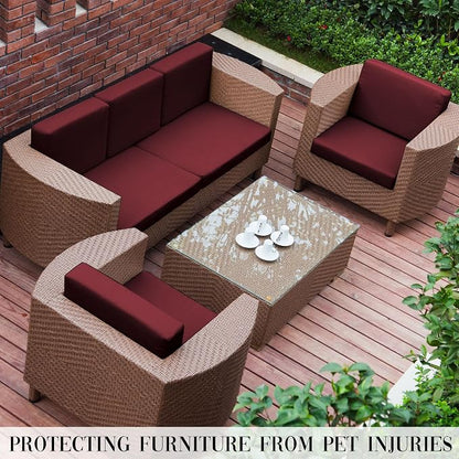 8PCS Patio Cushion Covers.Patio Furniture Couch SeatSlipcovers | Washable - Image 6