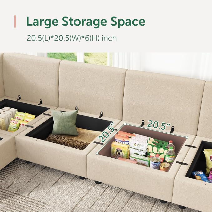 HONBAY Modular Sectional Sofa Couch - Image 4