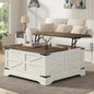 Furnideco 35.5''W Square Coffee Table Farmhouse Lift top Coffee Table by FurnidecoFurniture