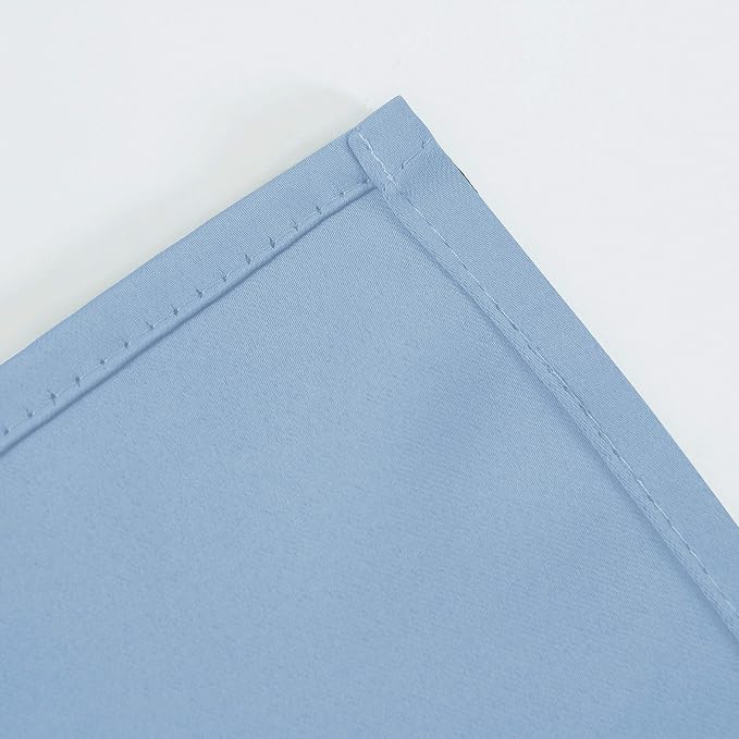 Blackout Curtains 52 x 45 inch/Sky Blue Curtains Set of 2 Panels/Thermal - Image 8