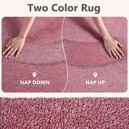 2x8 Red/White Runner Rug Washable Non-Slip - Image 9