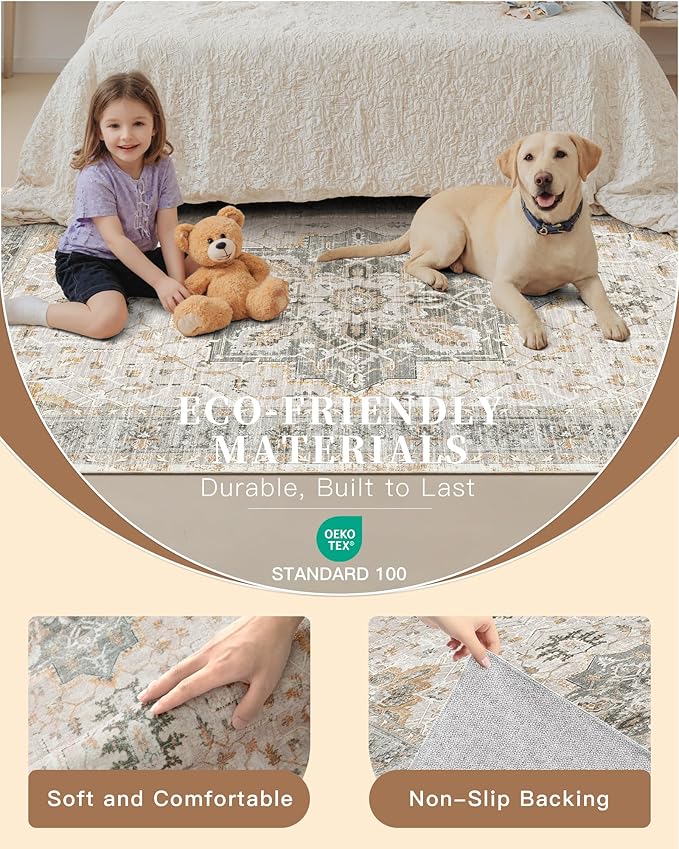 Madane Washable Runner Rugs 2x10 - Image 5