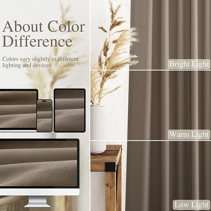 Extra Long Curtains 2 Panels 102 Inches Long - Image 4