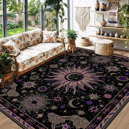 Vacuum-Friendly, 5x7 Washable Area Rug - Image 2