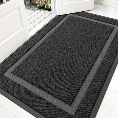 OLANLY Front Door Mat Outside 59x34, All-Season Heavy-Duty Rubber Doormat | by OLANLY